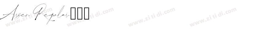 Arsen Regular字体转换